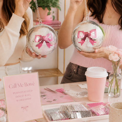 🎀 Disco Bow Ball Workshop ✨