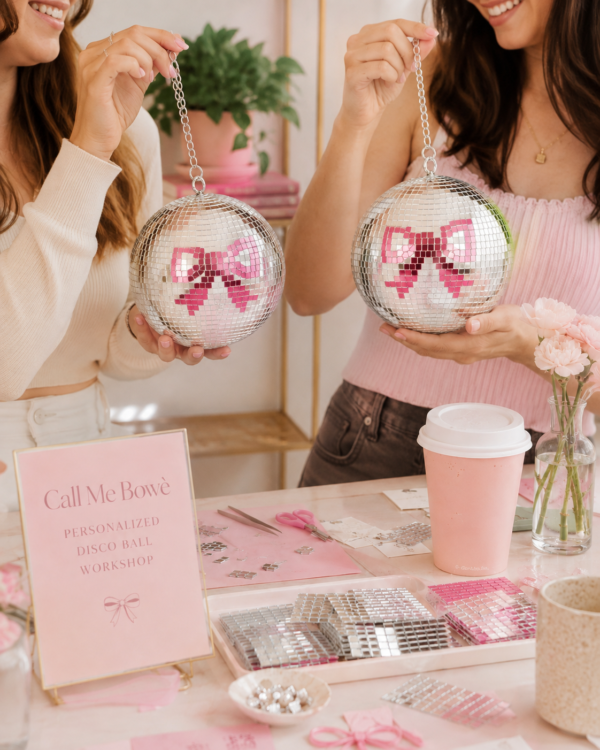 🎀 Disco Bow Ball Workshop ✨